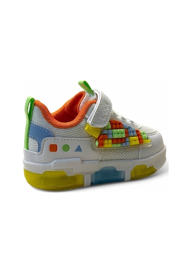 Cool Legos Bebek Işıklı Sneaker Beyaz