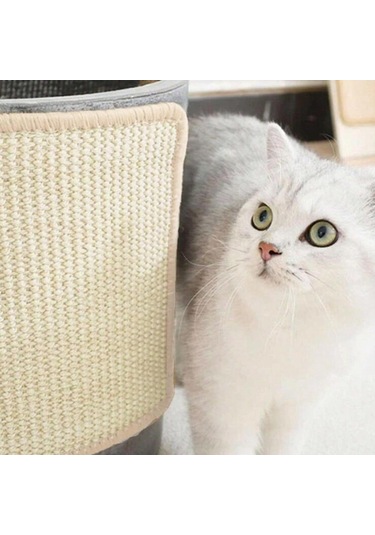 Suntek Kedi Tırmalama Matı Kaymaz Sisal Pet Malzemeleri Xl-90cmx60cm