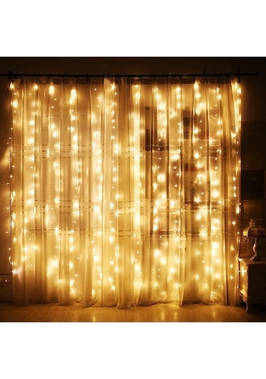 Novahub Yeşil Perde Led Işık Garland, 8 Modlu Usb Uzaktan Kumanda, Noel Dekorasyonu, Tatil Ve Düğün İçin Yeşil