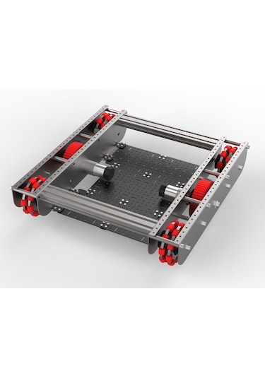 Smd Omni Robot Şasi 45Cm-45Cm