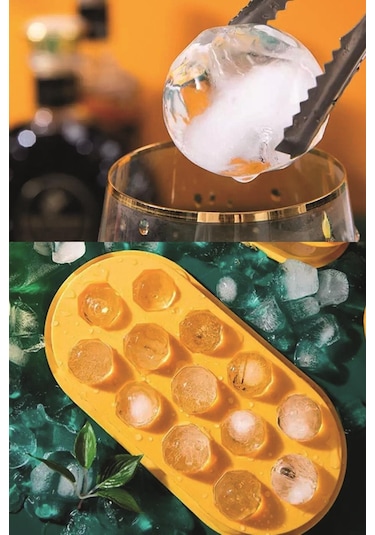 Periboia 13 Bölmeli Kristal Küre Buzluk - Yuvarlak Buz Kalıbı Diğer