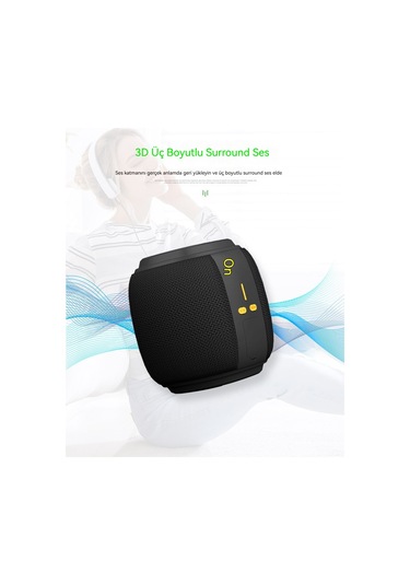 Aurora Bluetooth Hoparl Yüksek Ses Seviyesi Ipx6 Geçmez Kablosuz Ses Subwoofer