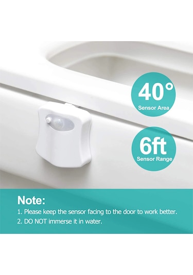 Vkemall 2 Adet Tuvalet Işığı - Hareket Sensörlü 8 Renkli Led Gece Lambası, Otomatik Açma-kapama, Esnek Kollü, Güvenli Kullanım Vkemall 2 Adet Tuvalet Işığı - Hareket Sensörlü 8 Renkli Led Gece Lambası, Otomatik Açma-kapama, Esnek Kollü, Güvenli Kullanım