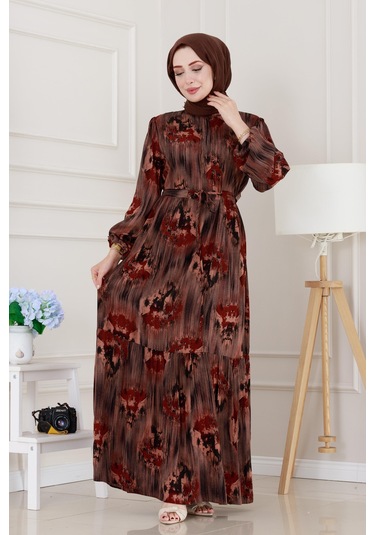 Beli Tünelli Hera Viscon Elbise-siyah-5311 Siyah