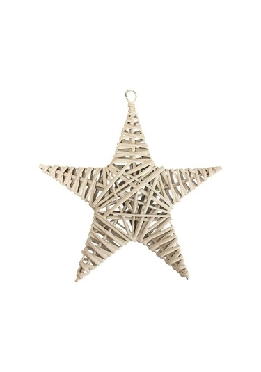 Dekoratif Yıldız Beyaz 15 Cm