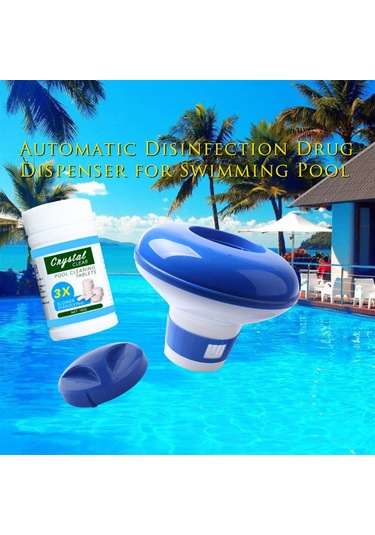 Samdoo Yüzme Havuzu Temizleyici Şamandıra - 100 Tabletli Klor Dağıtıcı Seti