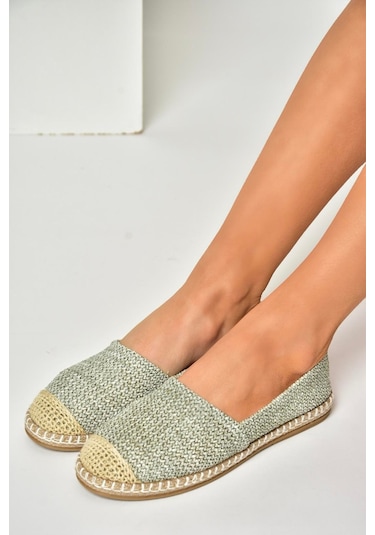 Fox Shoes D280250017 Gri Hasır Günlük Kadın Ayakkabı Gri-hasır Gri