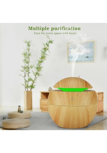 Novahub 130ml Usb Şarjlı Aromaterapi Nemlendirici, 7 Renk Led Işık, Ofis-ev Kullanım İçin Kompakt Cihaz