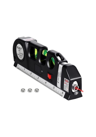 Moveevo Manyetikli Enstrüman: 8ft Lazer Seviye Çizgici - Dikey/yatay Işık, Metrik Ve Standart Ölçü, Duvar Dekorasyonu İçin Doğru Hizalama