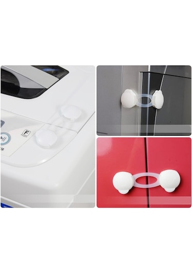 Portakal Safety Çok Amaçlı Emniyet ve Dolap Kilidi 2'li Kısa Çok Renkli