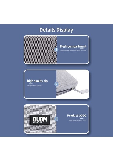 Novahub Bubm Mini Kablo Çantası - Usb, Kalem Saklama Gri, Aksesuarlar İçin Gri