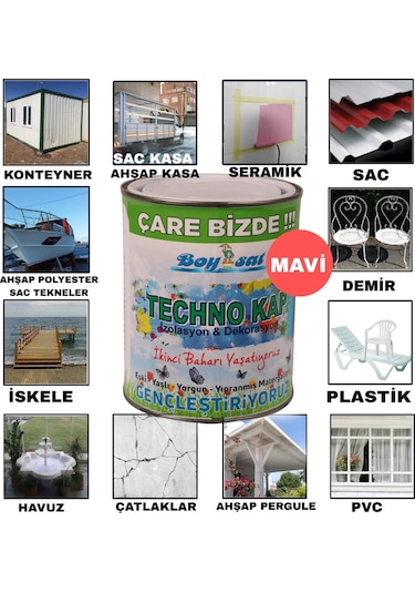 Techno Kap 1 Kg Ahşap Osb Sunta Metal Profil Polyester Plastik Pv