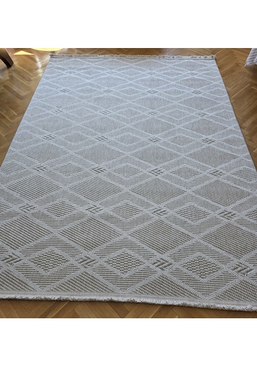 Lara Bej Krem Sisal İskandinav Extra Yumuşak Özel Kesim Kolay Temizlenen Salon Koridor Mutfak Halısı 05-bej/krem