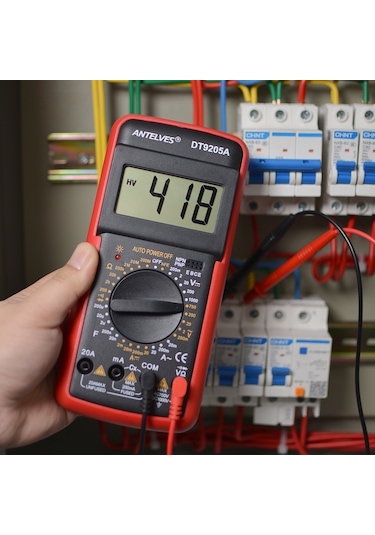 Dt-9205a-dt9205a Dmm Profesyonel Multimetre Dijital Hfe Ac Dc Gerilim Akım 1000 V 20a Kapasite Direnci Süreklilik Diyot Test Cihazı