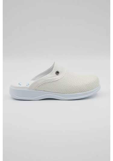 Term-0011 Quicksteps Professional Erkek Anatomik Ve Comfort Sabo Terlik Beyaz