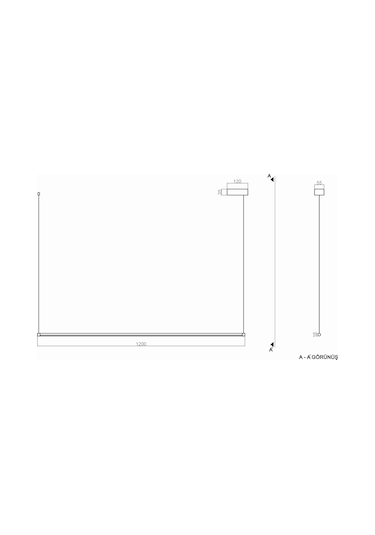 Tra80016 Eco 120 Cm Led Avize Sarkıt Rod