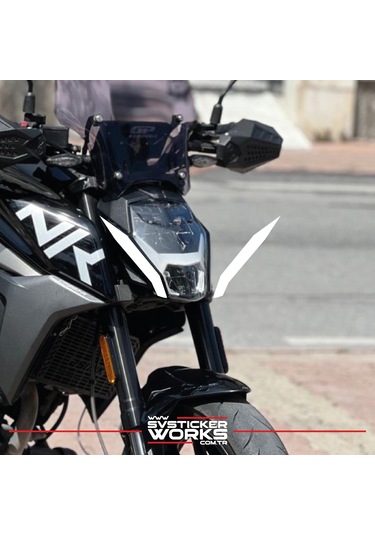 Cfmoto Nk250 Ön Kafa Yan Sticker Dekor Şekil Model Sticker