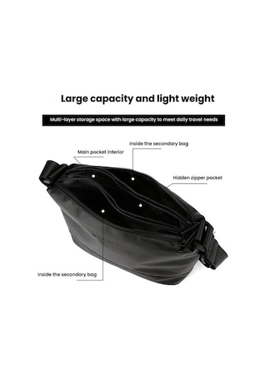 Novahub Erkekler İçin Wepower Omuz Çantası, Hafif & Rahat, Banliyö Messenger, Ordu Yeşili Yeşil Yeşil