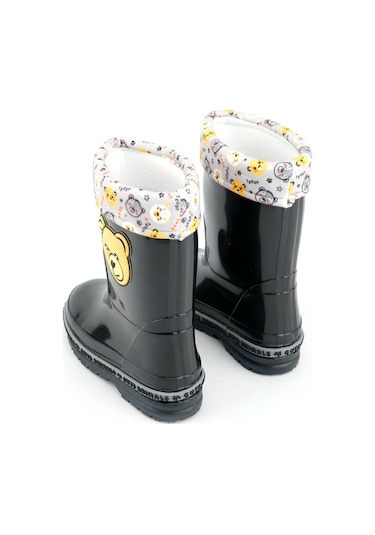 Gezer Kışlık Erkek Çocuk İçi Sıcak Astarlı Su Geçirmez Yağmur Bot Çizme Gc2kfm.00676.00.010.13 Siyah