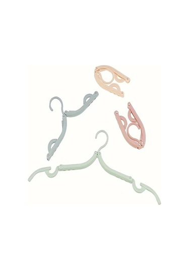 Elmpaly 10 Adet Katlanabilir Portatif Askı Dayanıklı Plastik Kaymaz Tutma Yeri Seyahat Ve Ev Kullanımı İçin Random Renk 10pcs Ahşap