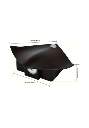 Oldfriend 1 Adet Modern Hareket Sensörlü Beyaz Duvarl Lambası Ayarlanabilir Aydınlatma Pil İle Çalışan Beyaz Işık