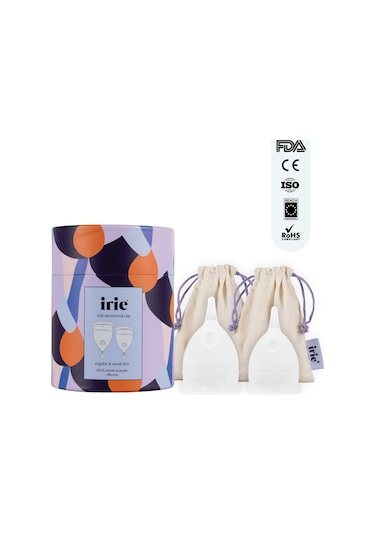 Irie Adet Kabı Menstrual Cup 2'li Paket (Small + Regular)