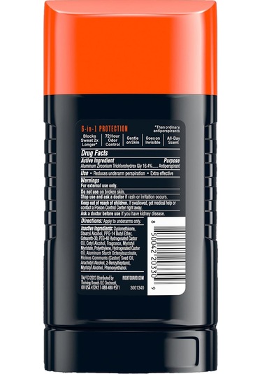 Right Guard Xtreme Defense Fresh Blast Antiperspirant Stick Deodorant 73.7gr