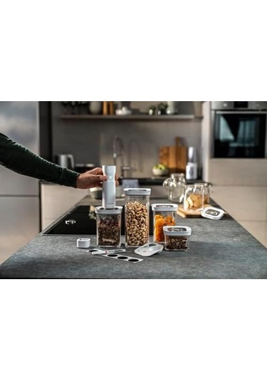 Fresh & S Cube Seti, S Beden, 6 Parçalı Saklama Seti, 4 X Küp Saklama Kutusu Dahil S, 2 X 2s, 3s , Ölçü Kaşığı 3 Boyut , 5 X Nfc Etiketi, 1 X Tebeşir Kalemi Siyah