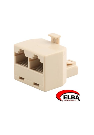 Elba 8P8C Jack- 2X8P8C  Jack 2Li Rj45 Çokla Jk8464