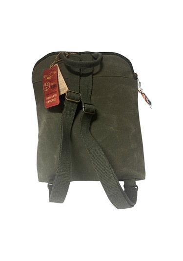 Vintage Kanvas Renkli Otantik Günlük Gezi Seyahat Sırt Çantası Lucas Bag 30 Cm X 37 Cm Haki