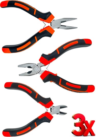 Yüksek Kalite Mini 3lü kombine Pense Kargaburun Yankeski