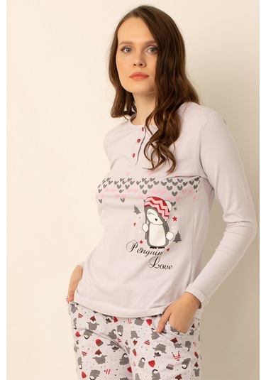 Doremi Pamuklu Bayan Pijama Takımı 001