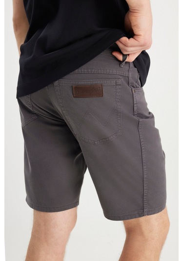 Wrangler 5 Cep Non Erkek Denim Şort W211205003 Antrasit
