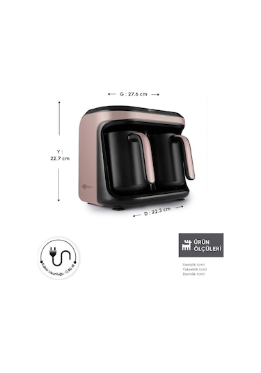 Karaca Hatır Hüp Düet 10 Fincan Kapasiteli Bol Köpüklü Aromalı, Közde ve Türk Kahve Makinesi