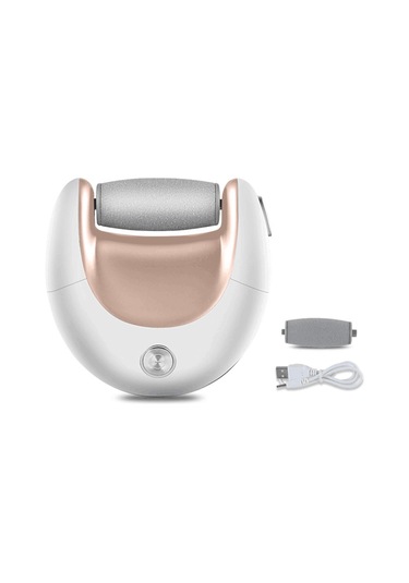 Skycity Ev Kullanımlı Elektrikli Ayak Ölü Deri Temizleyici - Güçlü Tefrik, Çift Zımpara Başlı, Usb Şarjlı, Kahverengi