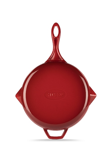 24cm Döküm Demir Gril Tava Kırmızı