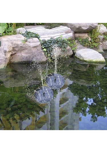 Güneş Enerjili Su Pompası Bahçe Çeşmesi Yüzen Panel Sulama Havuzu Kiti Şelaleler İçin Su Ekran Parkı Havuzu Dekorasyon Çeşmesi, Çap: 16cm