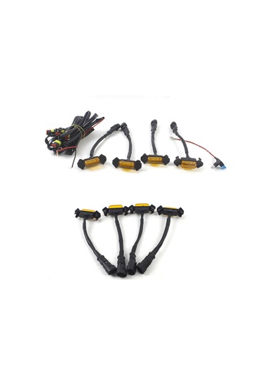 Symbee Araba Izgara Led Ampulü, Gündüz Sürüş/konum Işığı, Sarı琥珀色, 12v, Su Geçirmez, Kolay Kurulum 4 Adet