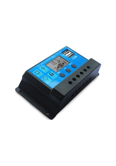 Yaozixa 30a Pwm Güneş Kontrolörü 12v/24v Otomatik Tanıma Led Ekranlı 5v/2a Usb Çıkışı Güç Yönetimi