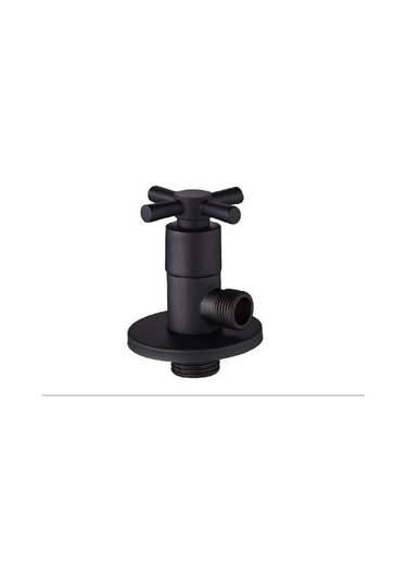 İsaoğlu Yapı Siyah Taharet Musluğu Mat Siyah Ara Musluk 2 Adet Komple Set Taharat Musluğu Siyah Siyah