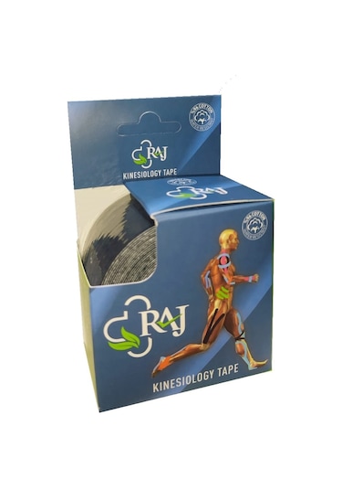RAJ Kinesio Tape  Sporcu Bandı Siyah 5 M x 5 CM