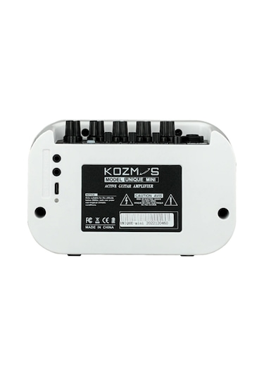 Kozmos Unıque-mını Beyaz Şarjlı Bluetooth Masaüstü Gitar Amfisi