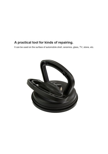 Seramik Fayans Cam İçin Tek Pençeli Emme Pedi, Otomobil Çukur Onarımları İçin Büyük Boy Emme Pedi, Siyah