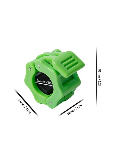 Vkemall Nilon 25mm Barbel Klembi Seti - Hızlı Montaj, Sağlam Tutuş - Kilo Çekme, Squat, Bench Press İçin 4 Renk Siyah, Mavi, Yeşil, Kırmızı