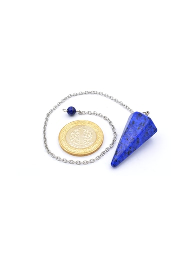Hakiki Lapis Lazuli Taşi Pandül Sarkaç 001 Çok Renkli