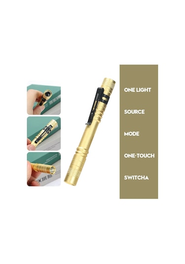 Heinast Mini Led El Feneri - Ultra Parlak, Taşınabilir, Kamp Ve Acil Durum Işığı Blackmavi Mavi