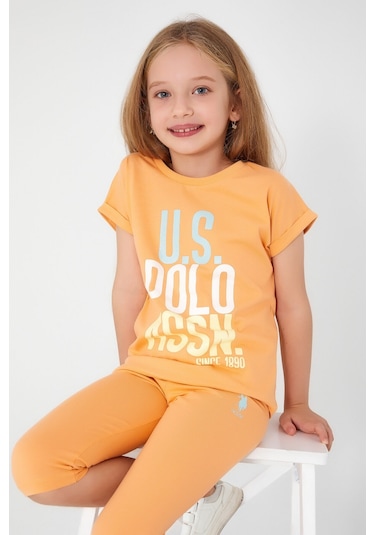 U.S. Polo Assn Dark Kahve Kız Çocuk Kapri Takım