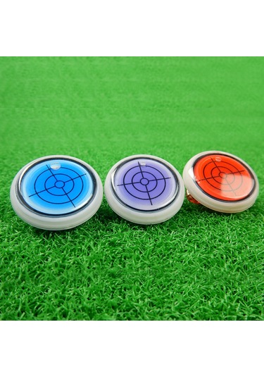 Xindoker Kırmızı Golf Şapka Klipsü - Plastik Ve Metal Malzeme - 30mm Çap - Seviye Ayarı Fonksiyonu