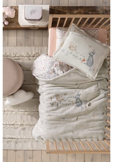 Yataş Mini Wonderland Wellsof Bebek Battaniyesi - Krem