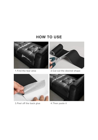 Kendinden Yapışkanlı Deri Kanepe Tamir Yama Mobilya Masa Sandalye Etiket Koltuk Dark-coffee 20x30cm